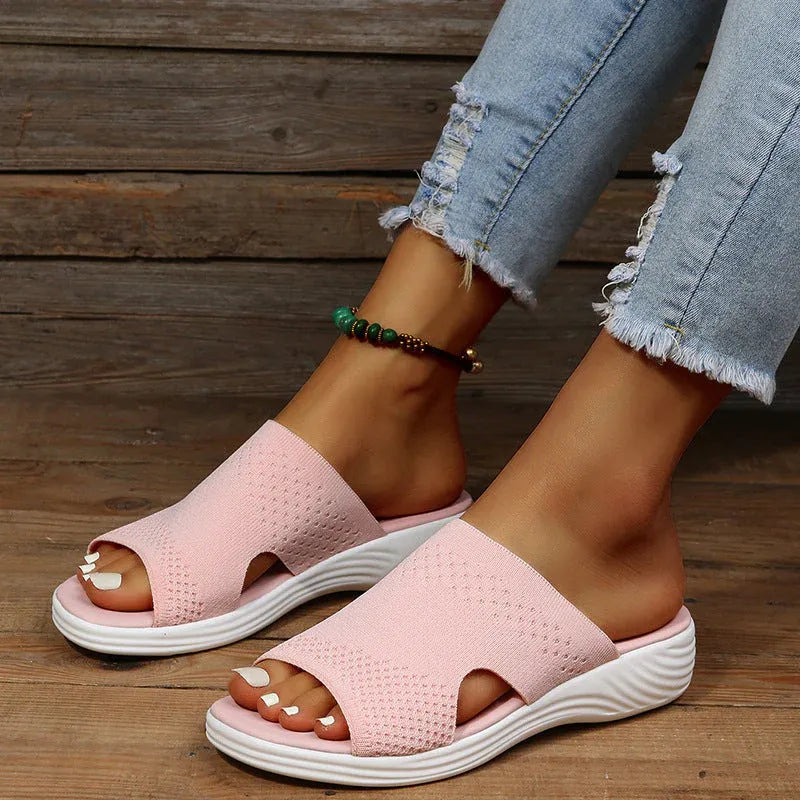 OrthoFeet⢠| Orthopedische comfortabele sandalen met sleehak