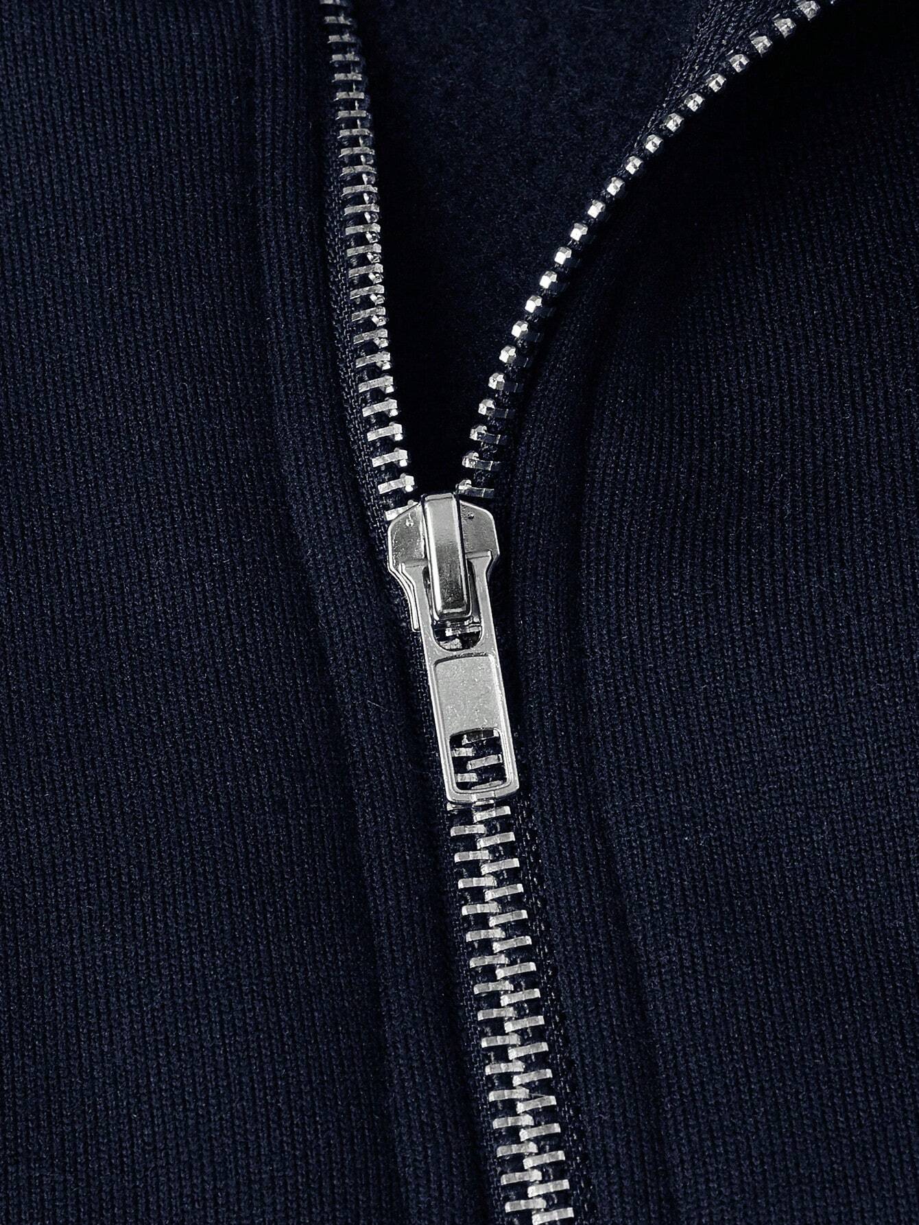 Antonio™ | casual trui met halve rits