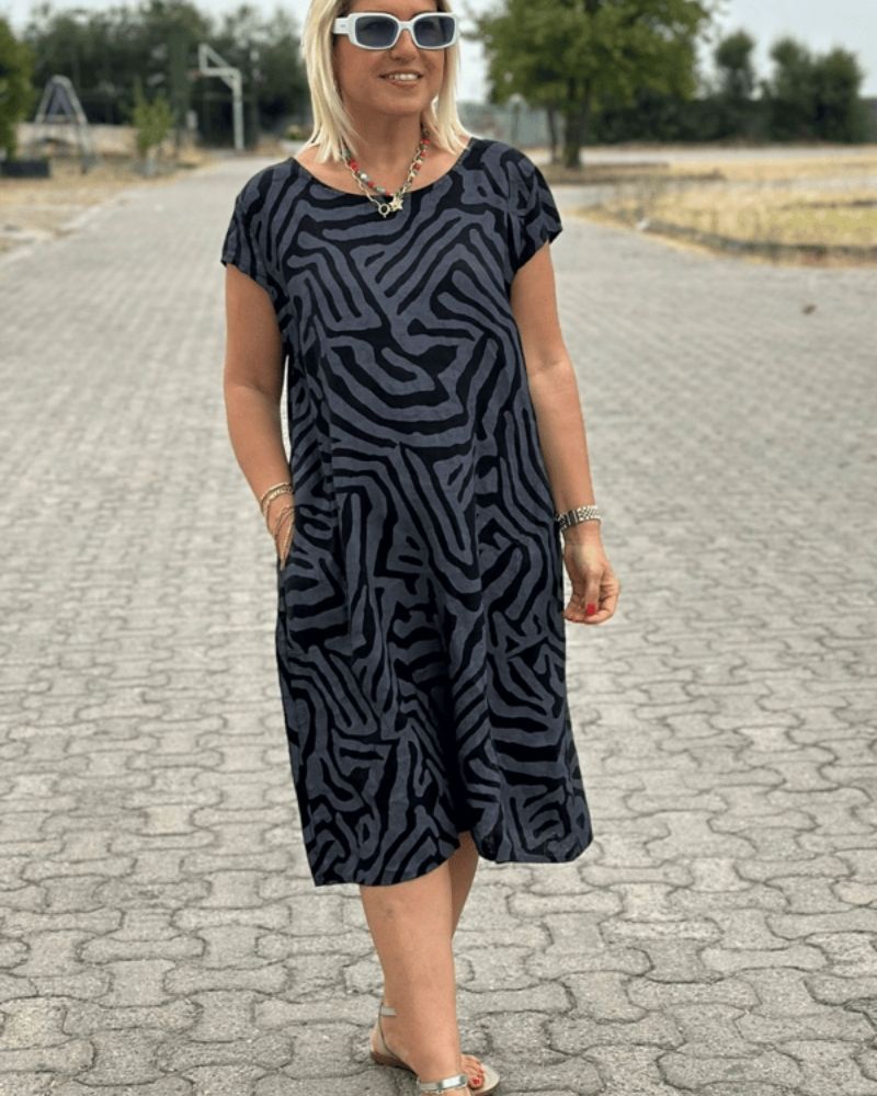 Marit™ | Elegante en ademende zomerjurk met ronde hals