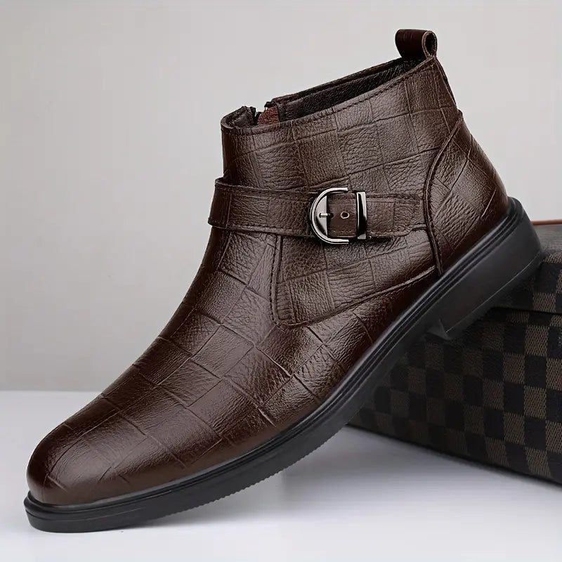 Fabian™ | Leren ranger enkellaarzen