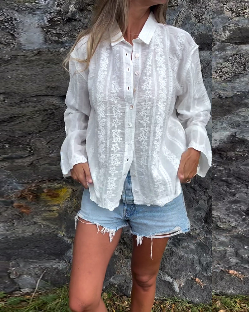 Kaliah™ | Poloshirt met Button-Down Kraag