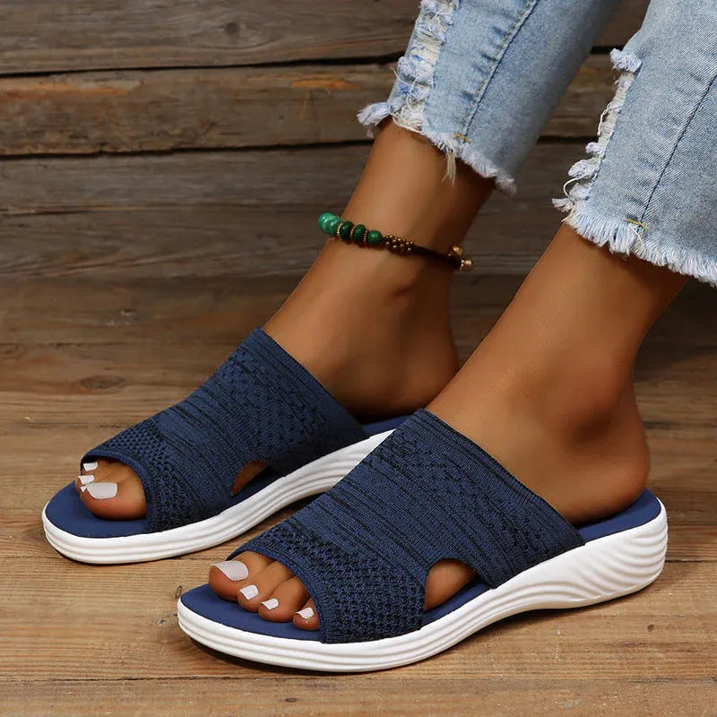 OrthoFeet⢠| Orthopedische comfortabele sandalen met sleehak