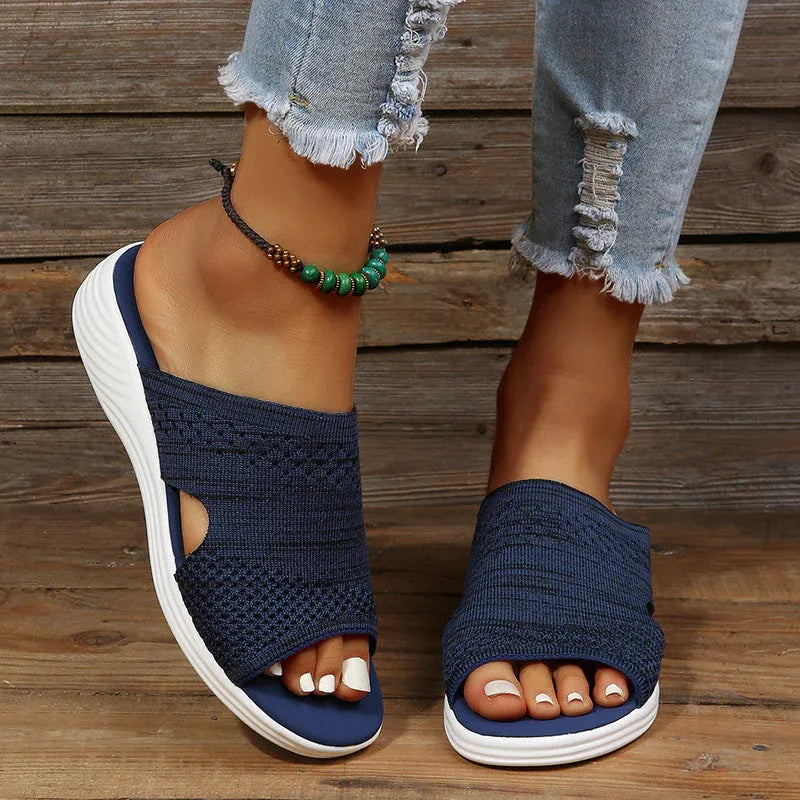 OrthoFeet⢠| Orthopedische comfortabele sandalen met sleehak
