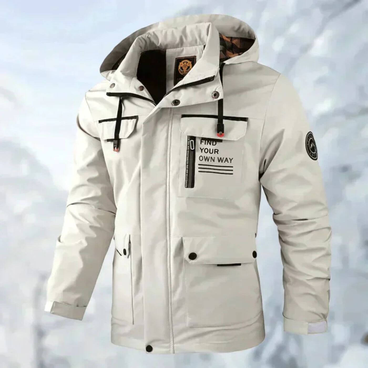 Van Der Waal™ | Utility-jas met capuchon en patches