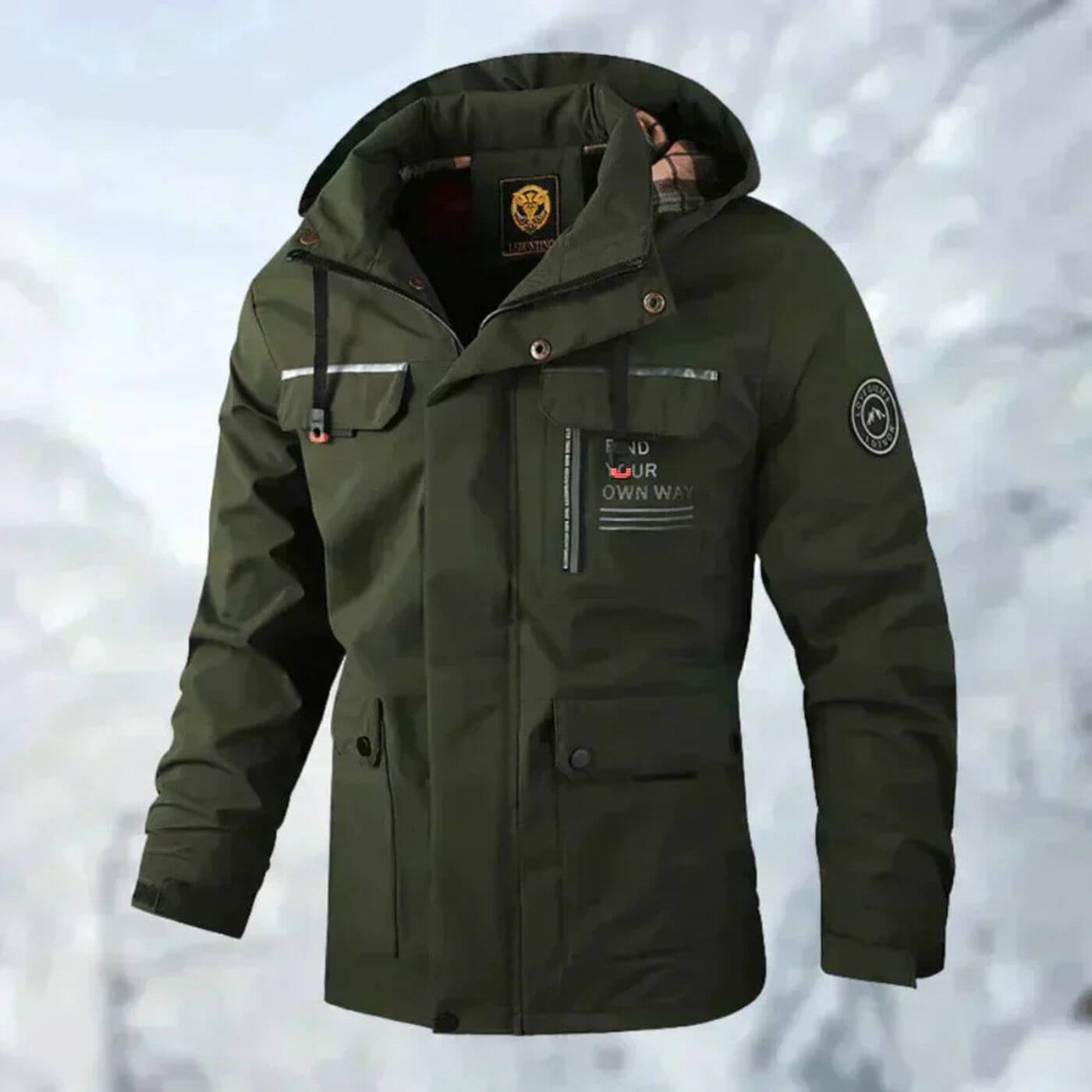 Van Der Waal™ | Utility-jas met capuchon en patches