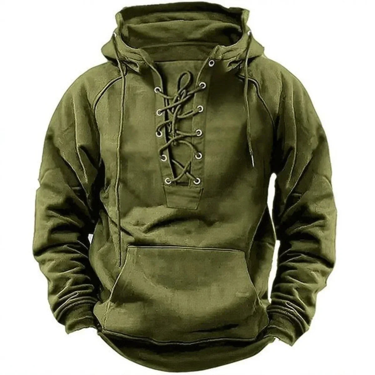 Van Der Waal™ | Hoodie met vetersluiting