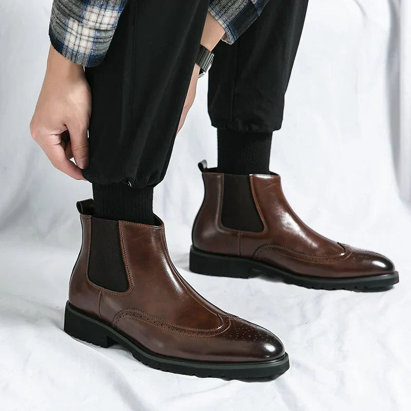 Krylor™ | Leren Chelsea Boots
