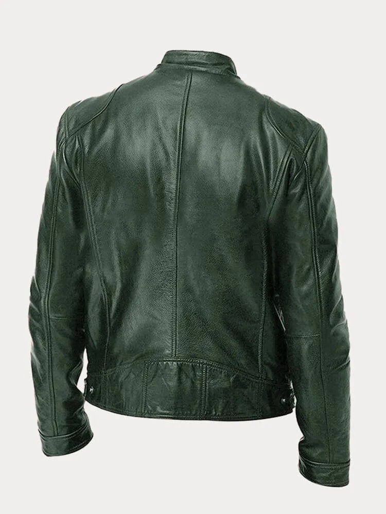 Van Der Waal™ | Leren jack in casual stijl