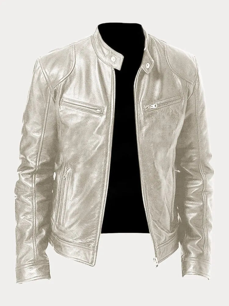 Van Der Waal™ | Leren jack in casual stijl