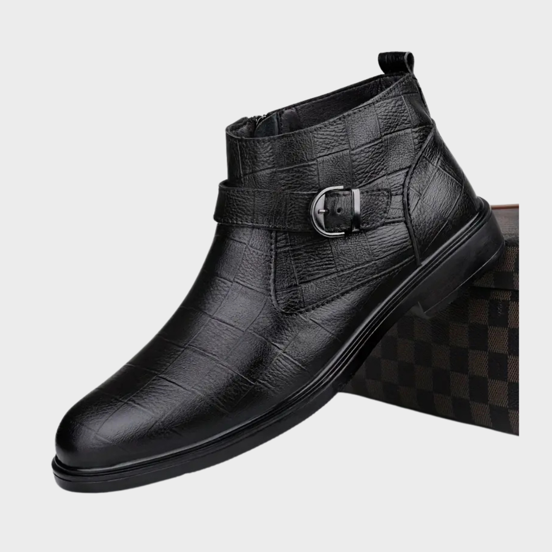 Fabian™ | Leren ranger enkellaarzen
