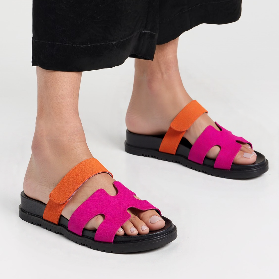 Solène™ | Vegan Sandalen met Ergonomisch Suède Voetbed