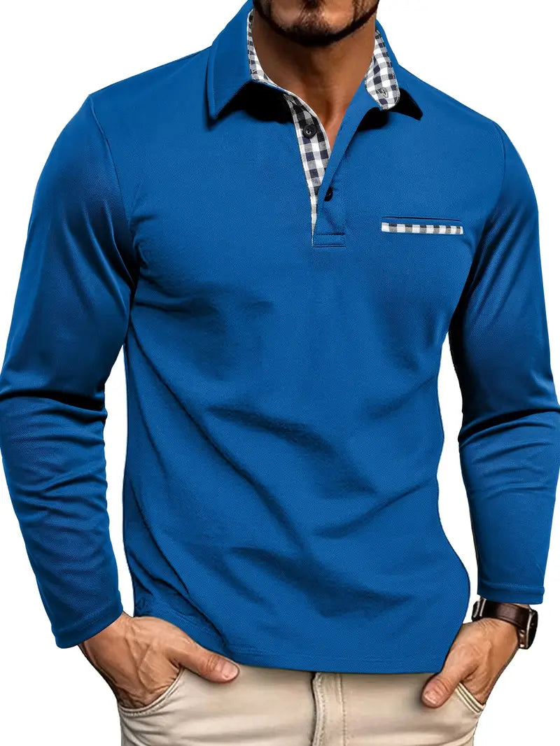 Van Der Waal™ | Polo met Lange Mouwen