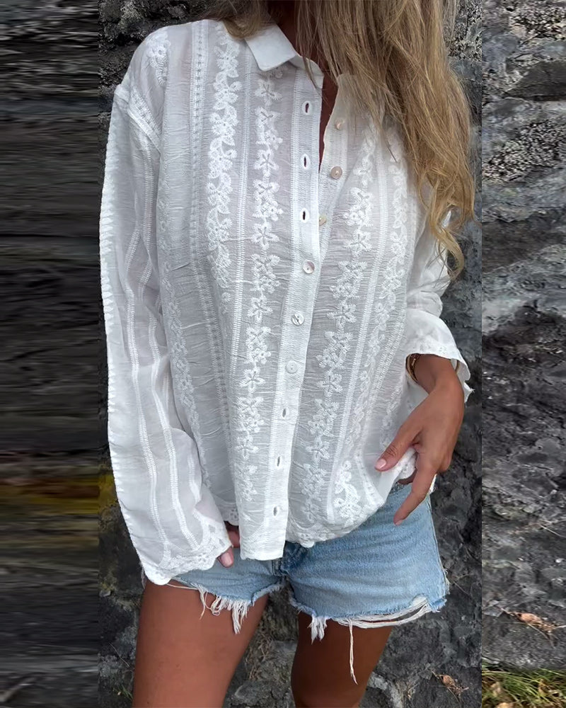 Kaliah™ | Poloshirt met Button-Down Kraag
