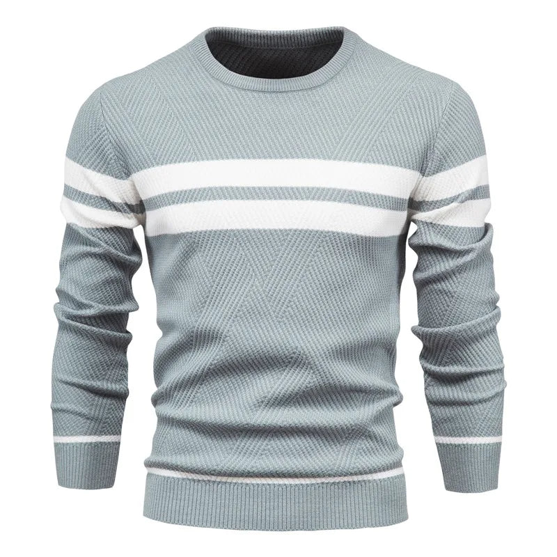 Joren™ | Patchwork Trui met Lange Mouwen