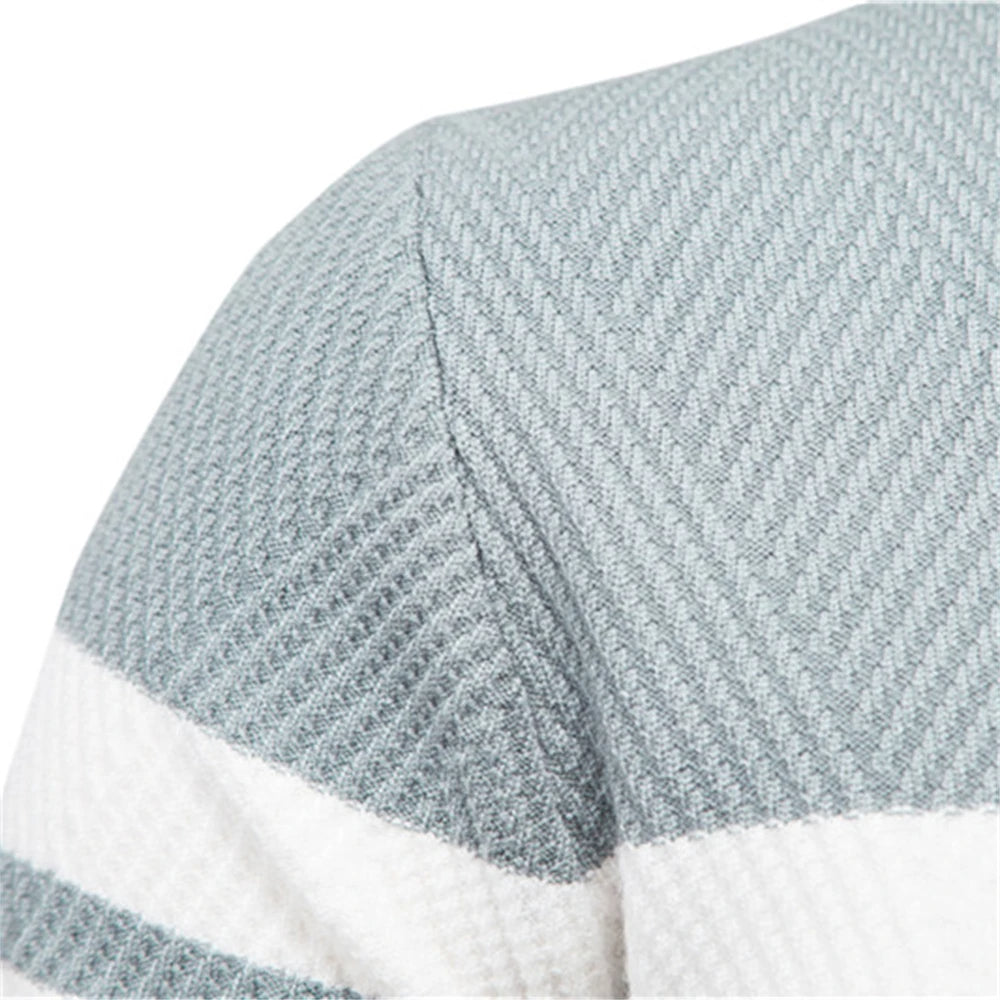 Joren™ | Patchwork Trui met Lange Mouwen