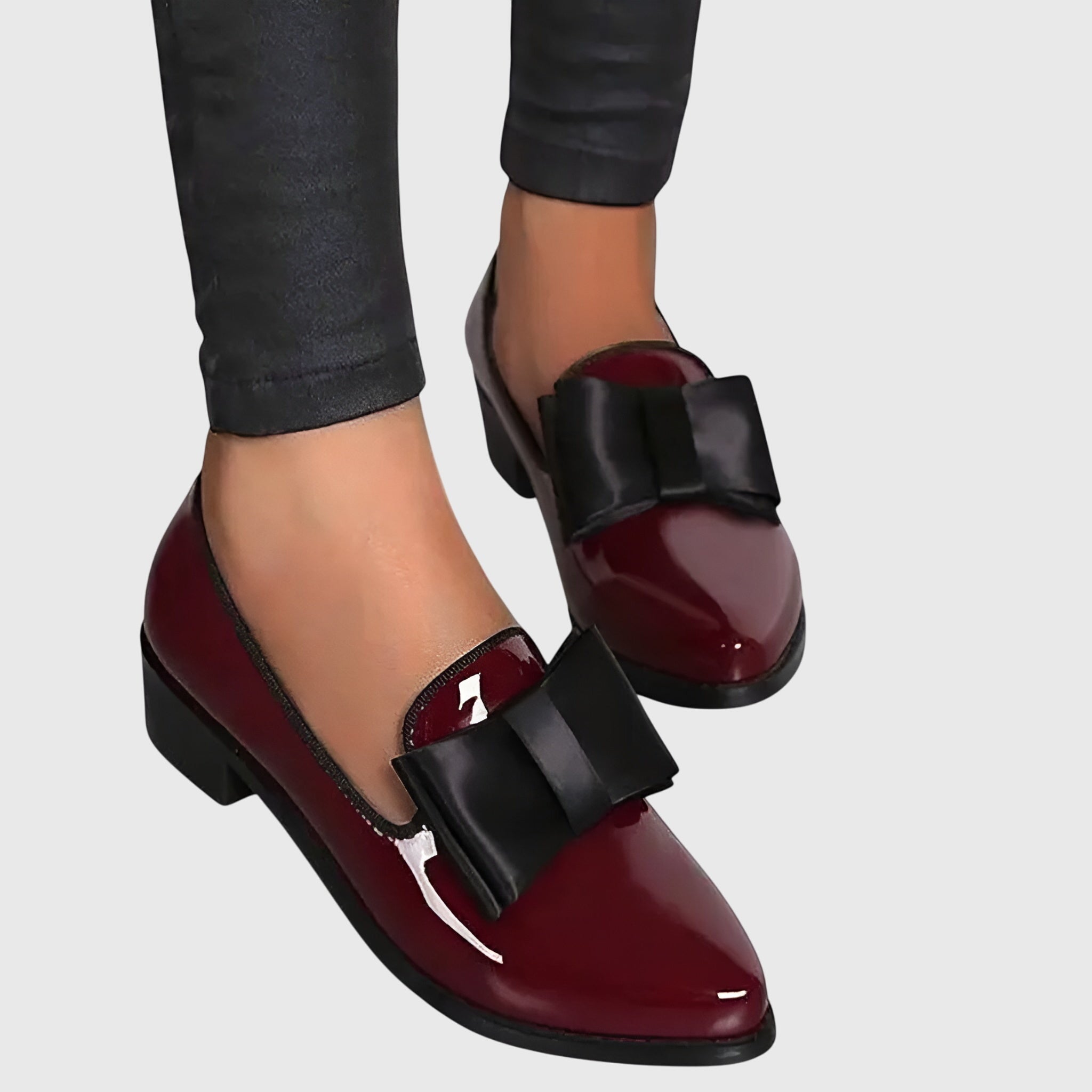 Van Der Waal™ | Lak Mocassins met Strik