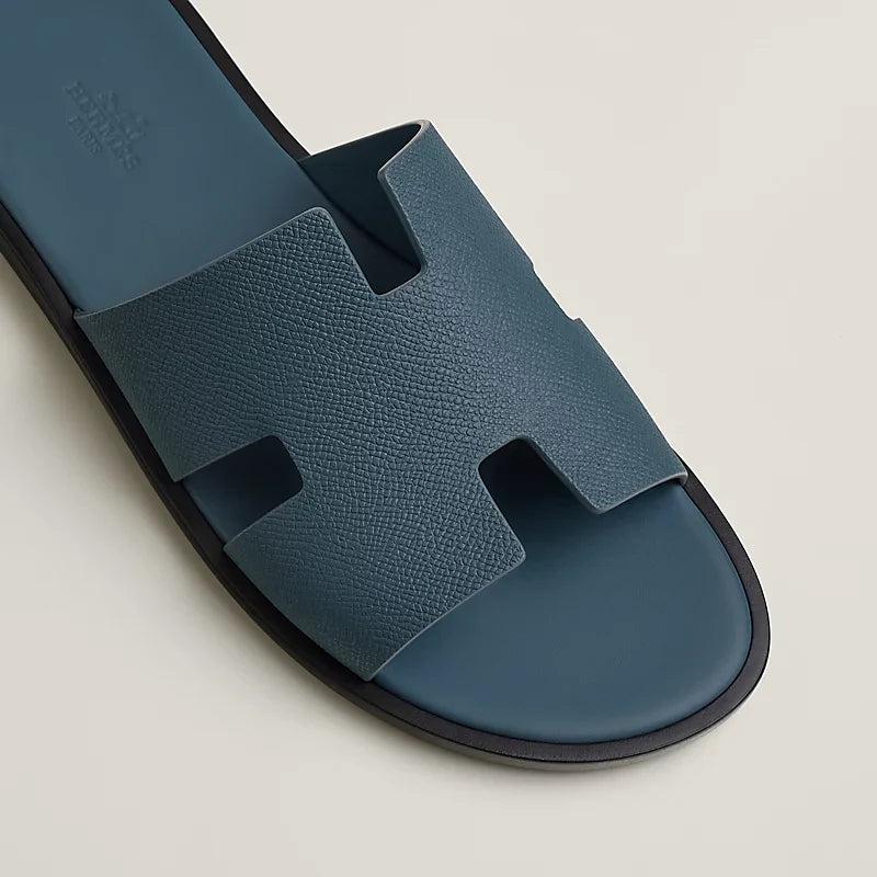 Auri™ | Minimalistische leren slippers met voetbed