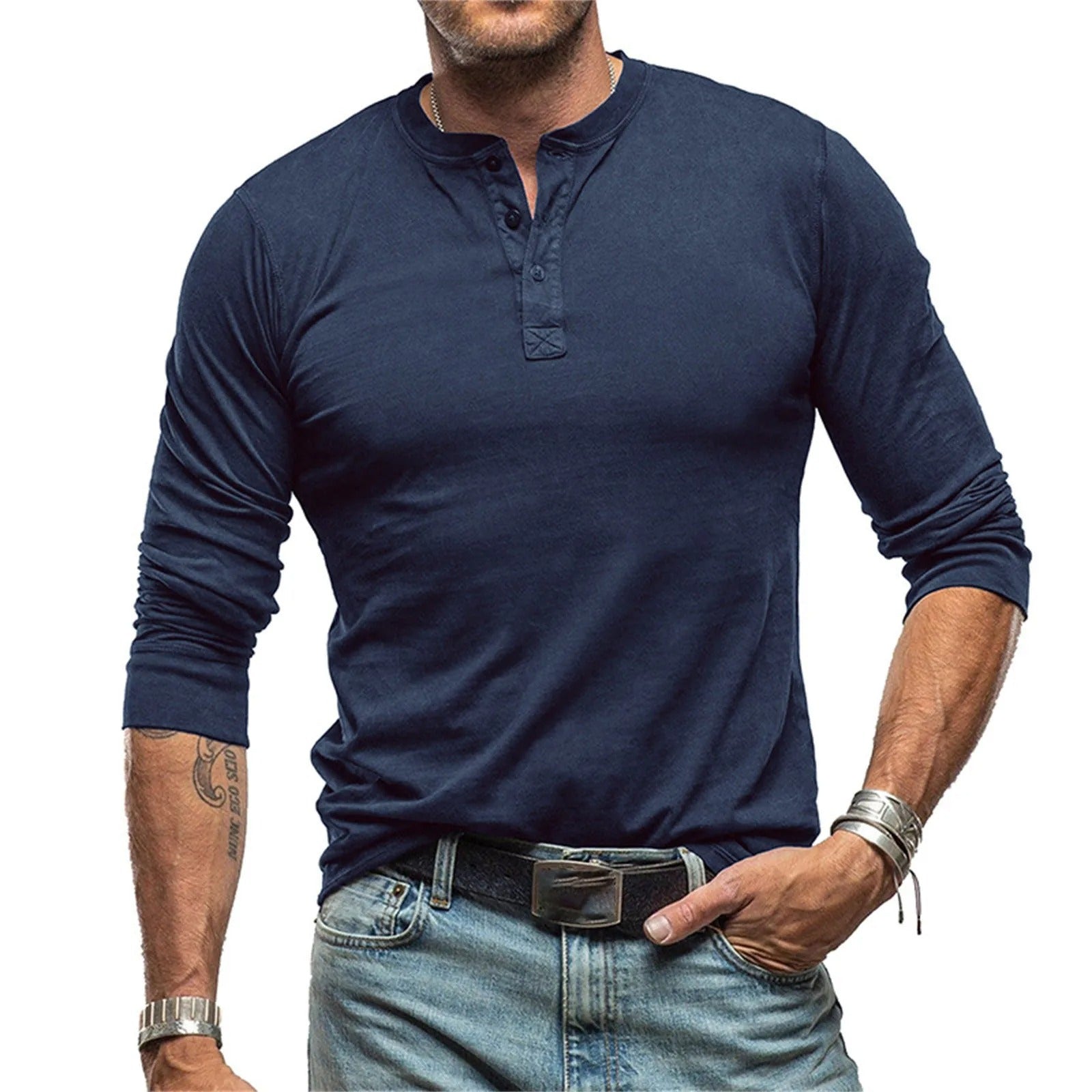 Marijn™ | Vintage shirt met lange mouwen