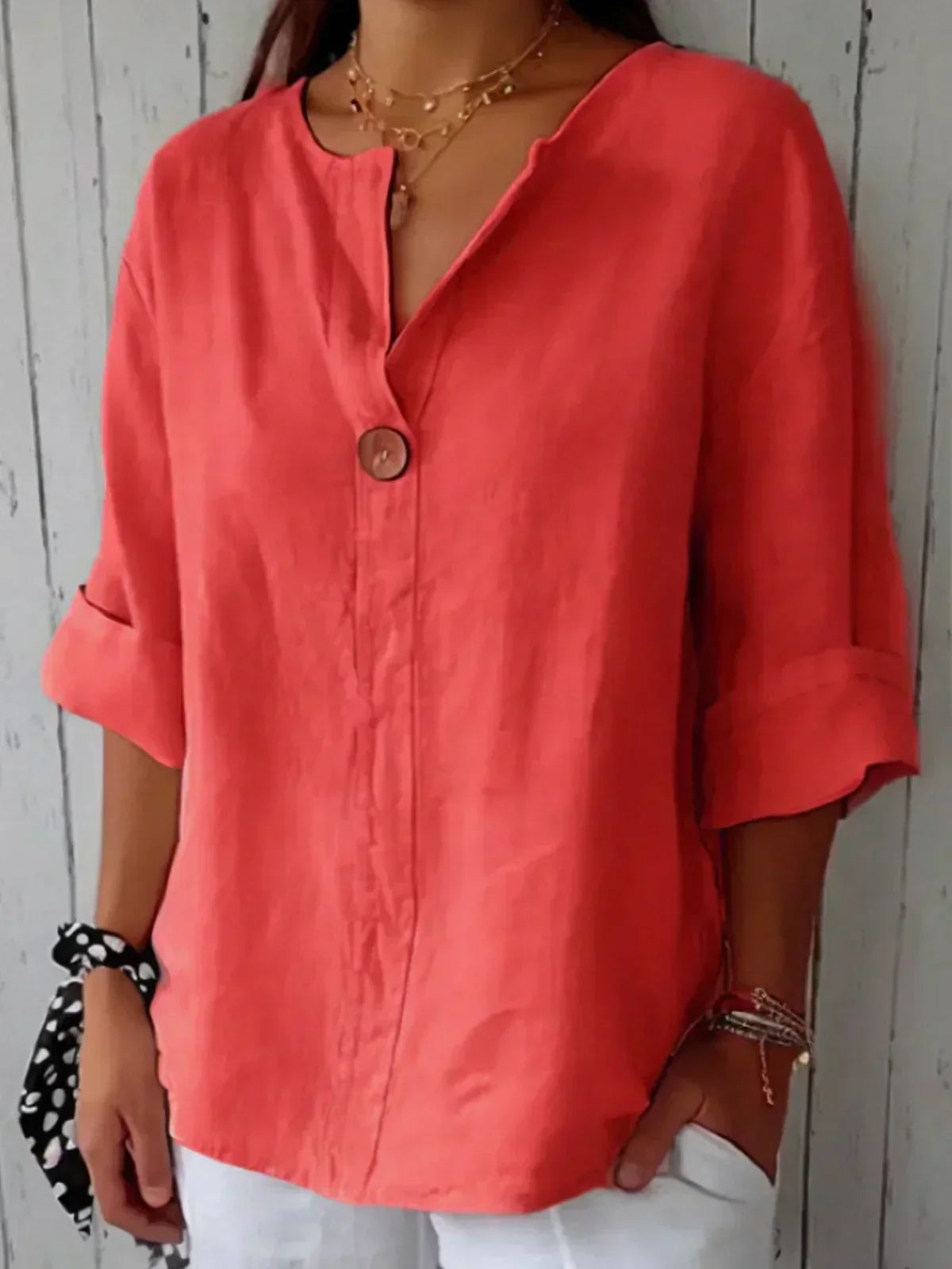 Aemissa™ | Casual V-Hals Blouse