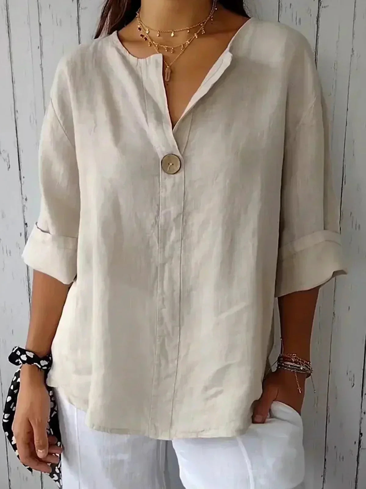 Aemissa™ | Casual V-Hals Blouse