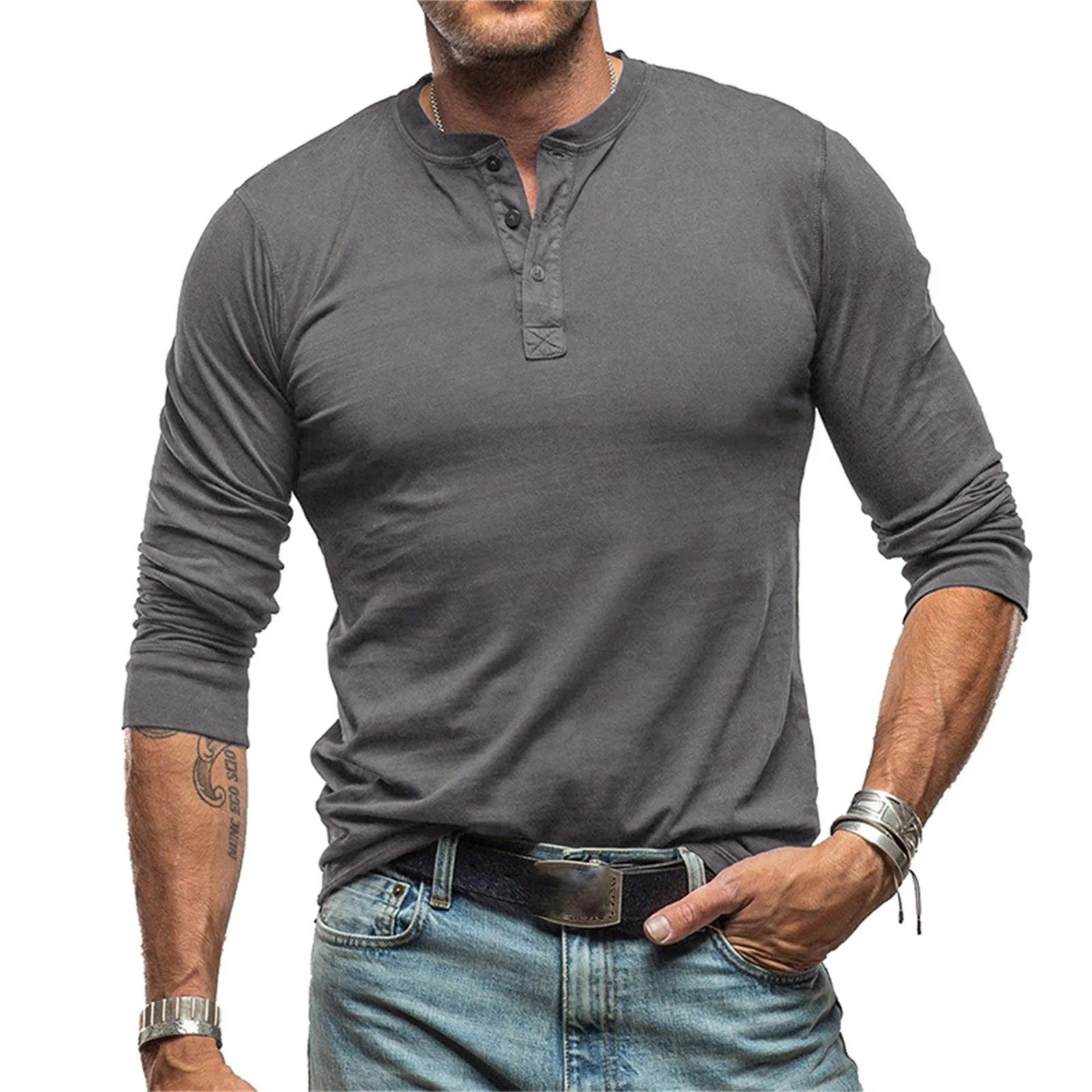 Marijn™ | Vintage shirt met lange mouwen