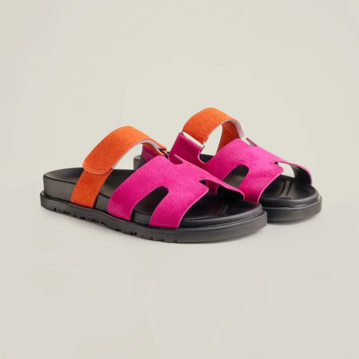 Solène™ | Vegan Sandalen met Ergonomisch Suède Voetbed