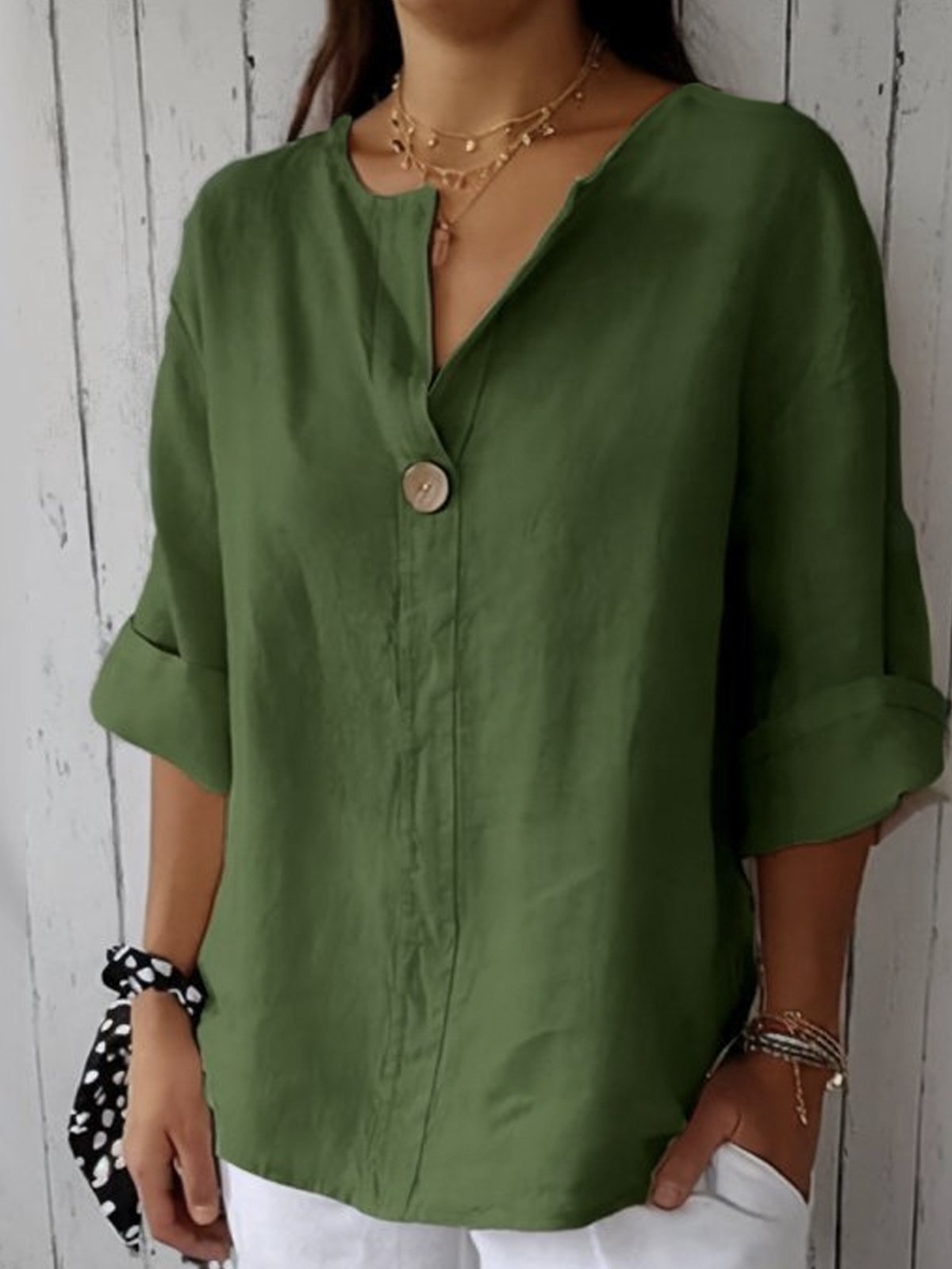 Aemissa™ | Casual V-Hals Blouse