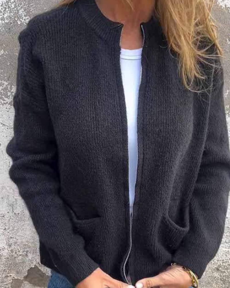 Améa™ | Zachte gebreide cardigan met zakken