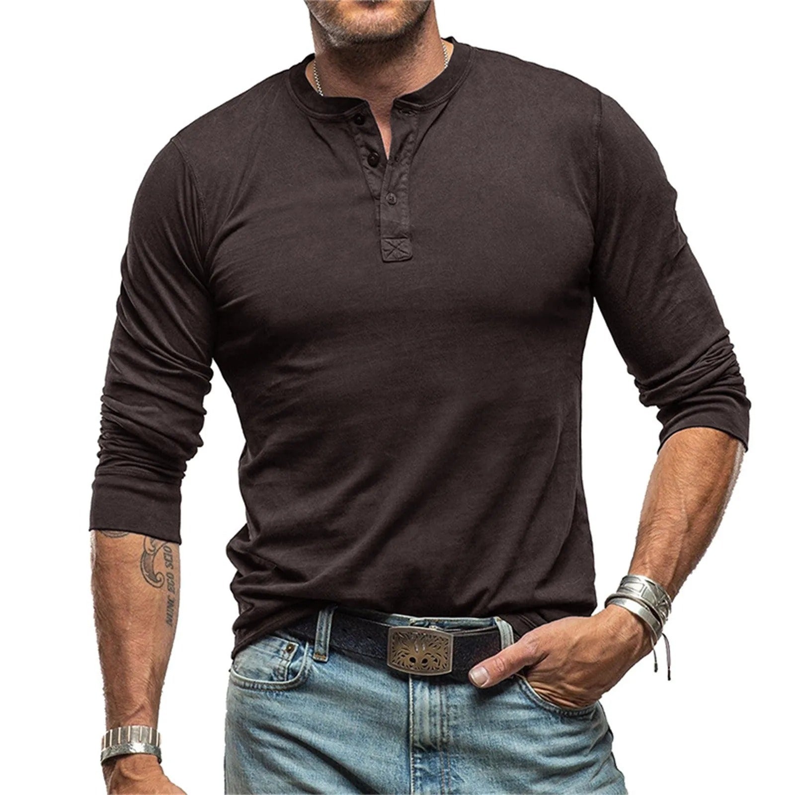 Marijn™ | Vintage shirt met lange mouwen