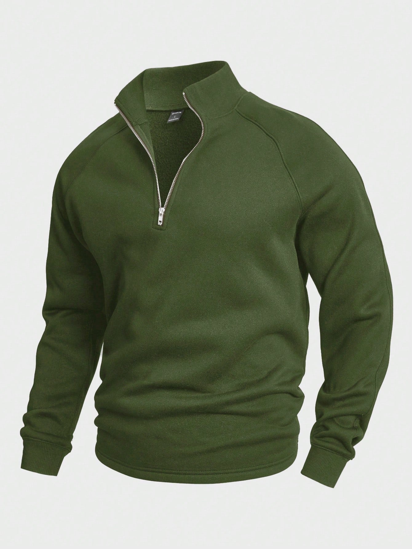 Antonio™ | casual trui met halve rits