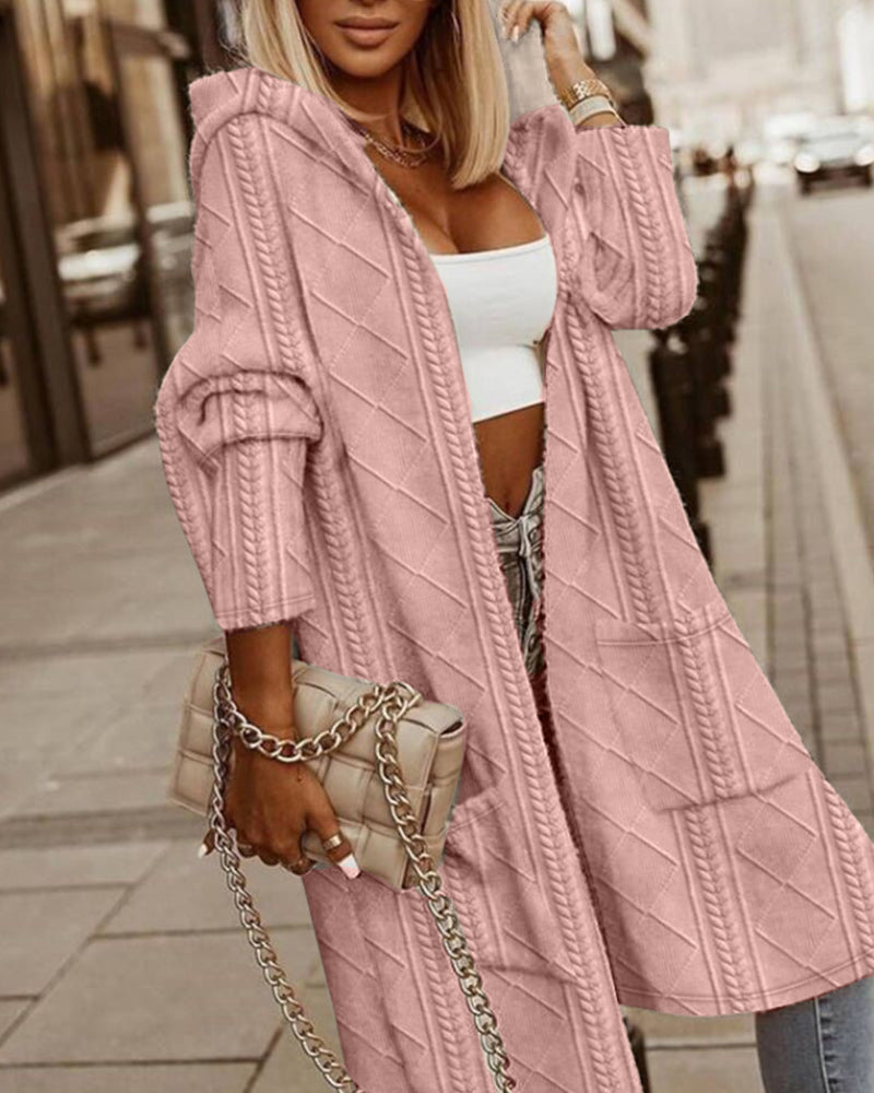 Freya™ | Lange cardigan met capuchon