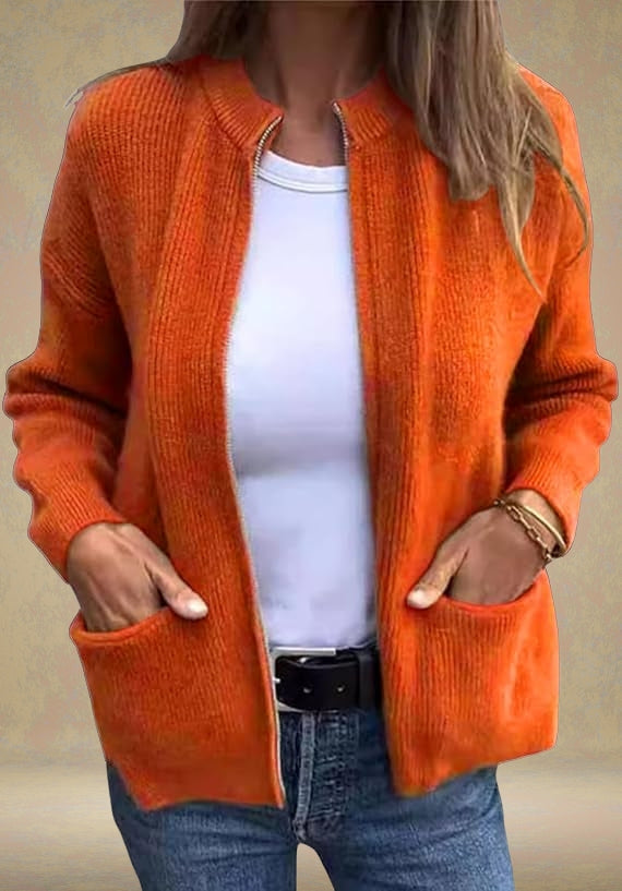 Améa™ | Zachte gebreide cardigan met zakken