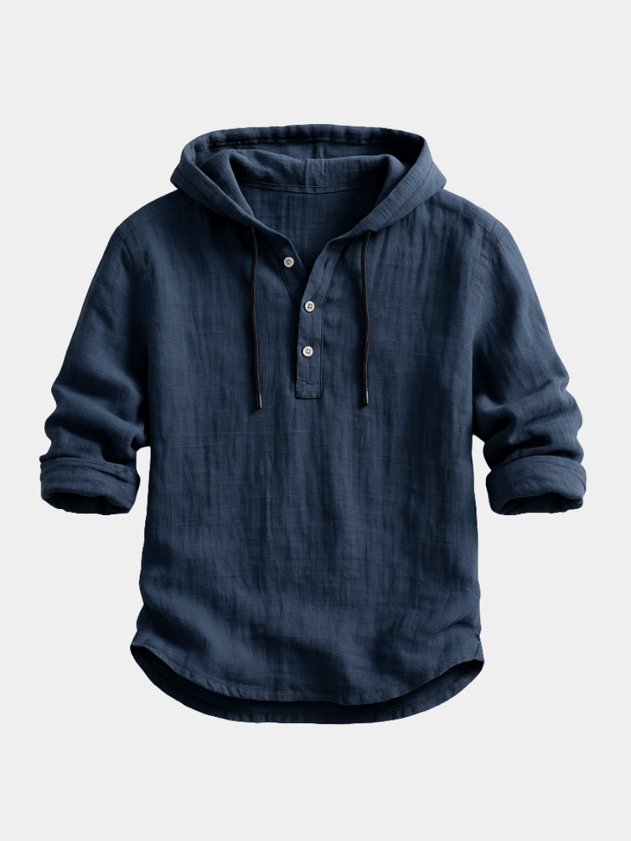 Dovian™ | Luxe katoenen shirt met capuchon