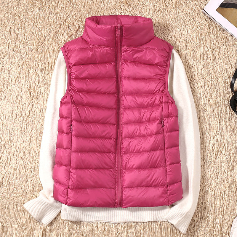Amira™ | Lichtgewicht donsbodywarmer met plooidetail