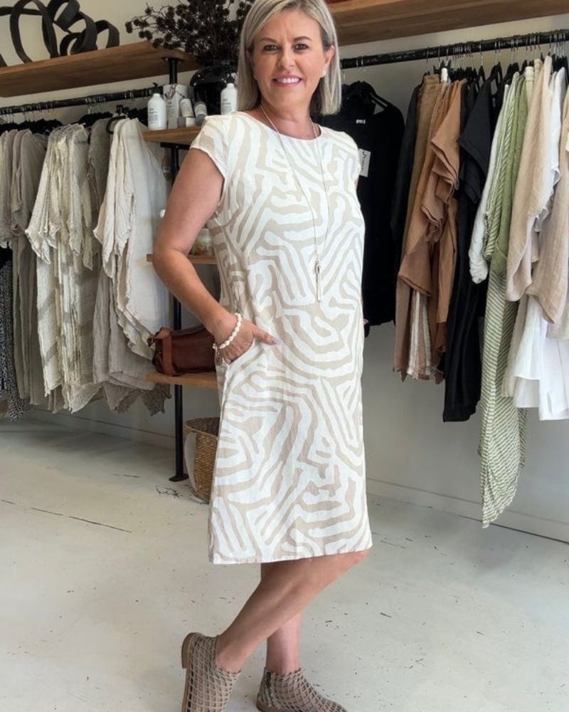 Marit™ | Elegante en ademende zomerjurk met ronde hals