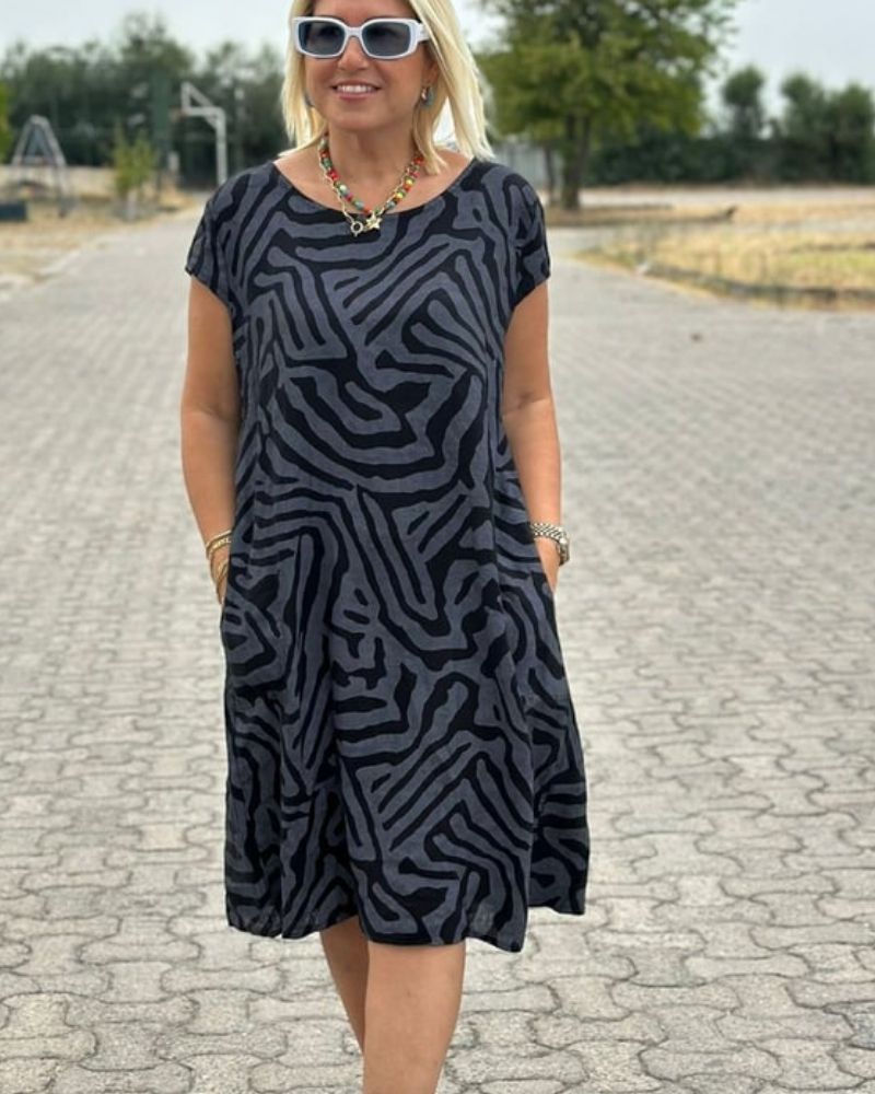 Marit™ | Elegante en ademende zomerjurk met ronde hals