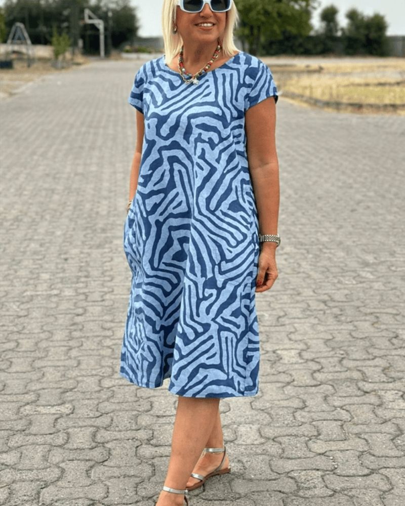 Marit™ | Elegante en ademende zomerjurk met ronde hals