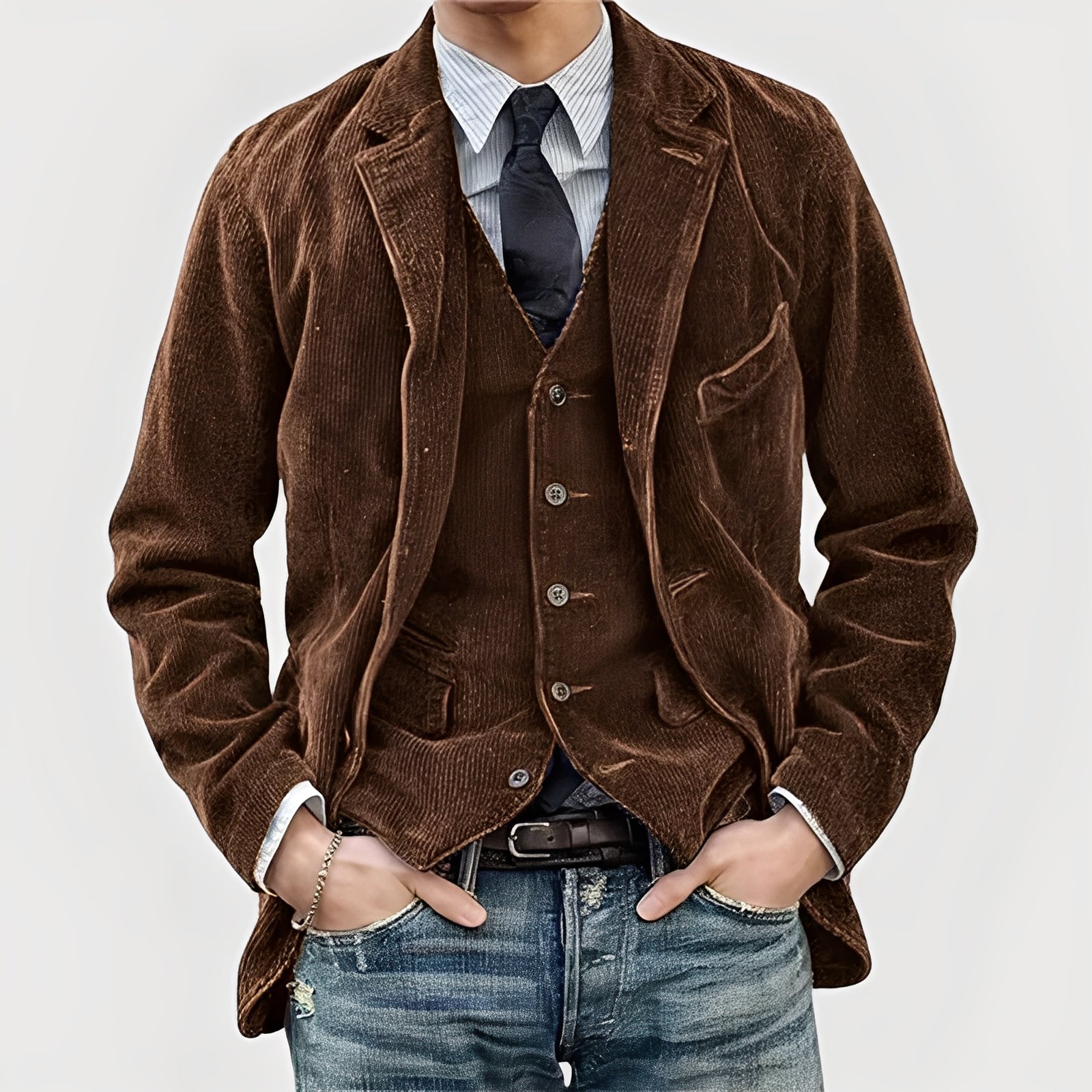 Van Der Waal™ | Klassieke Corduroy Blazerjas
