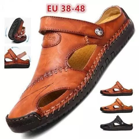 Van Der Waal™ | Handgemaakte, zachte leren casual sandalen voor heren