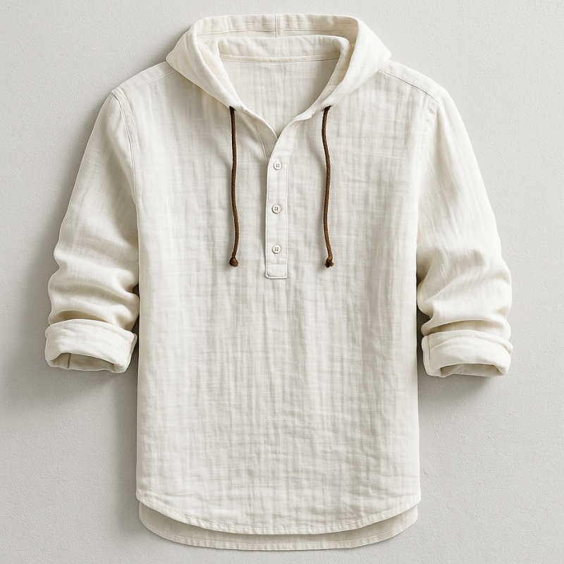 Dovian™ | Luxe katoenen shirt met capuchon