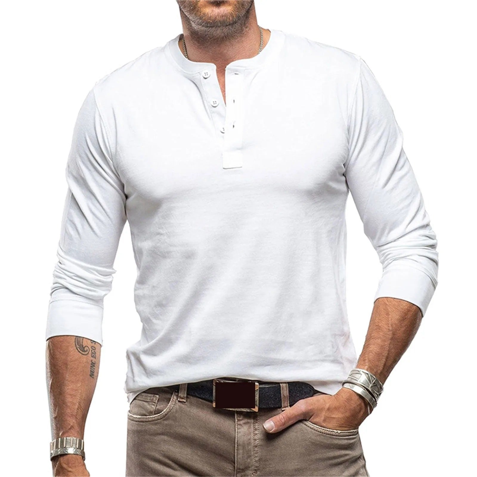 Marijn™ | Vintage shirt met lange mouwen