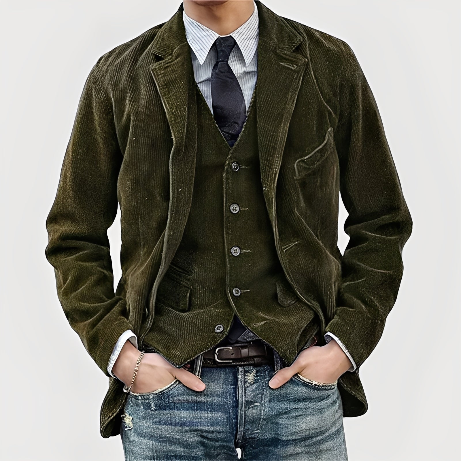 Van Der Waal™ | Klassieke Corduroy Blazerjas