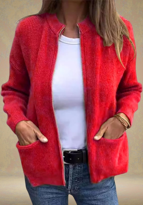 Améa™ | Zachte gebreide cardigan met zakken