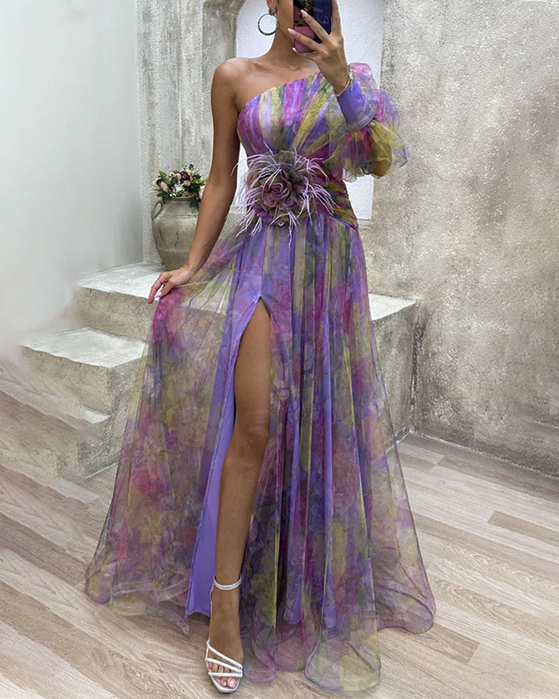 Cecelia™ | Jurk met één mouw