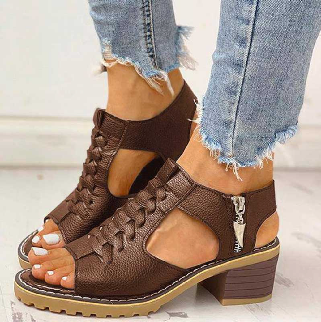Thara™ | Elegante Hoge Haksandalen