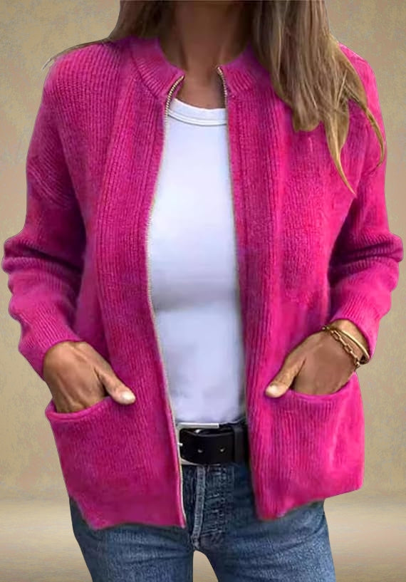Améa™ | Zachte gebreide cardigan met zakken