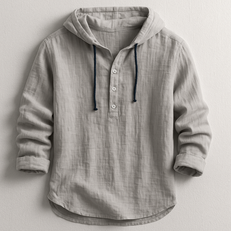 Dovian™ | Luxe katoenen shirt met capuchon