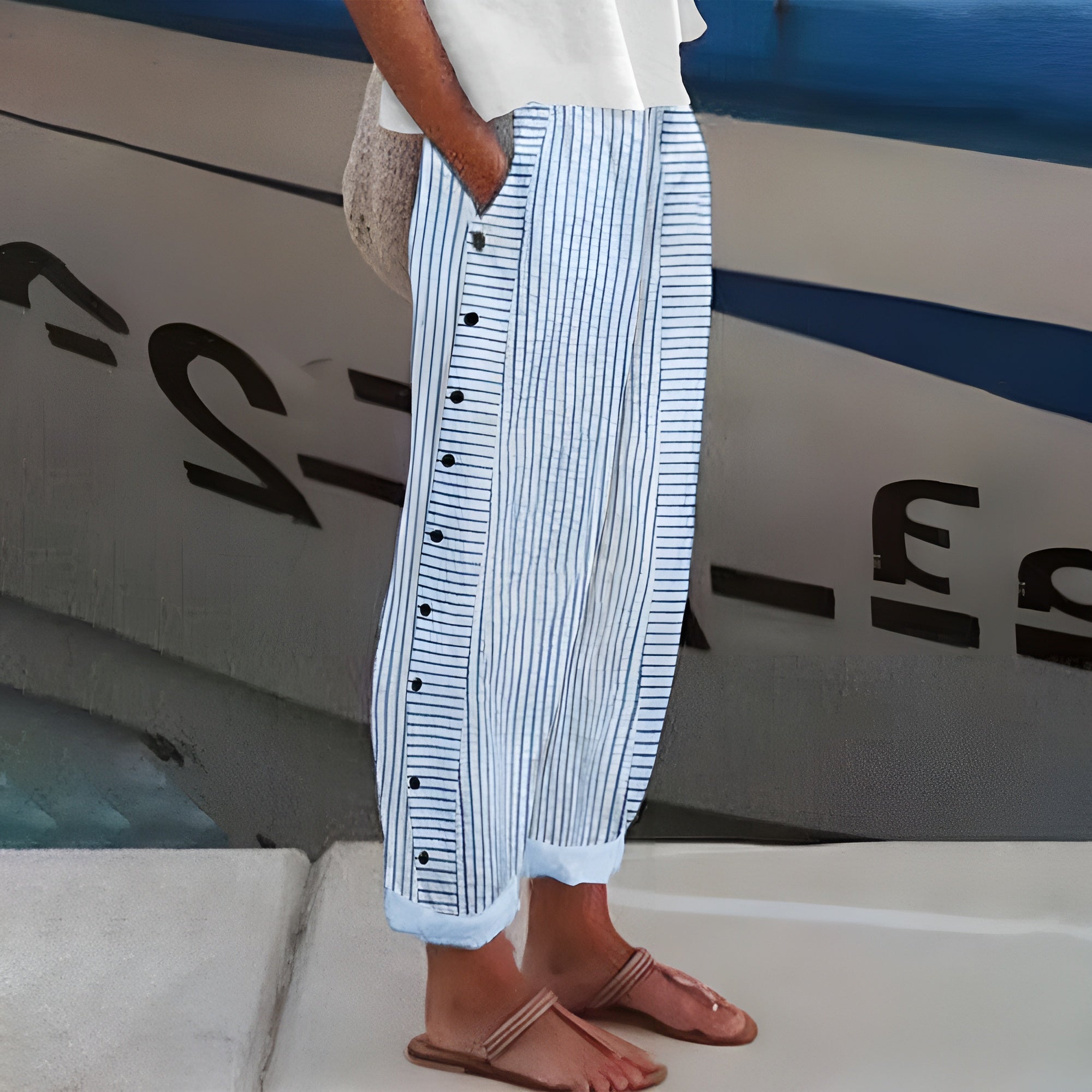 Sandrine™ | Linnen broek