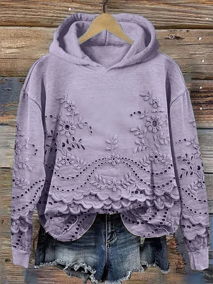Jeyla™ | Geborduurde Bloemen Hoodie