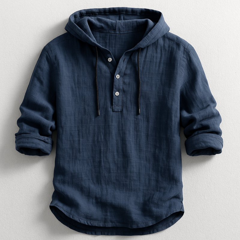 Dovian™ | Luxe katoenen shirt met capuchon